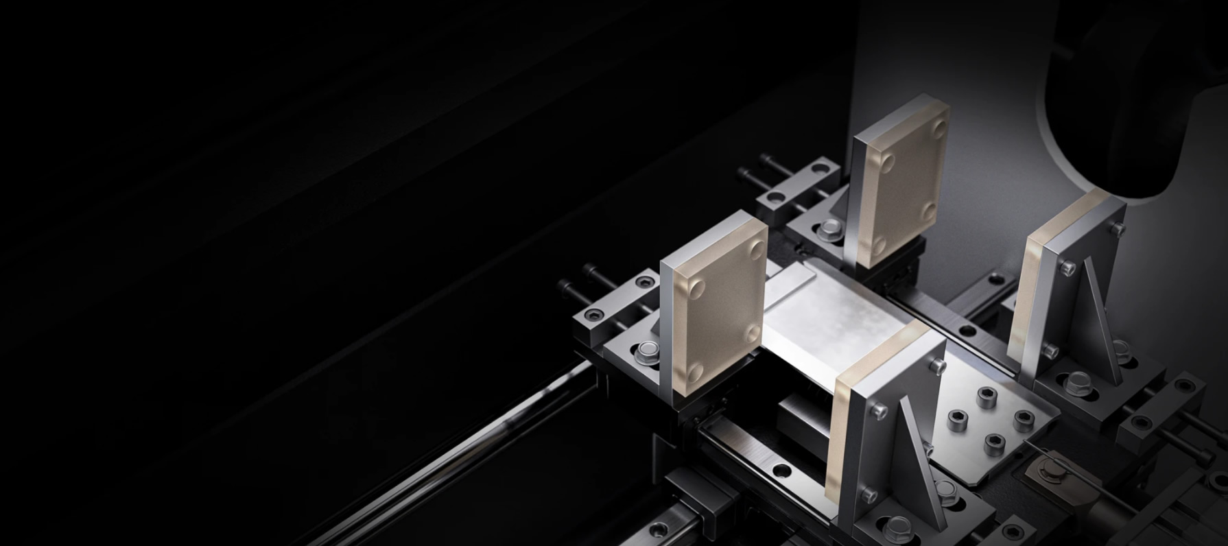 Servo clamping for tube loading