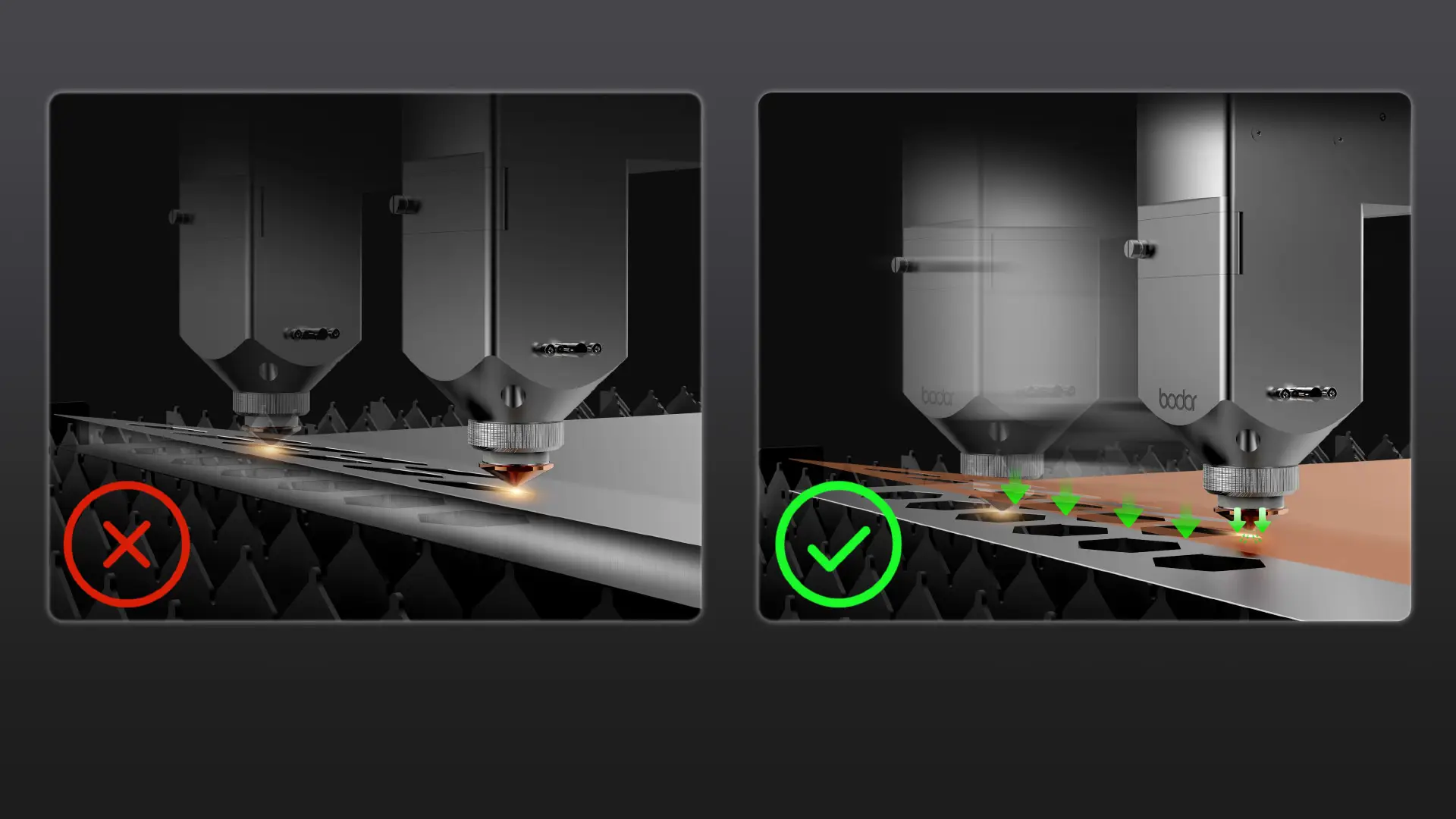 Sheet edge anti-vibration