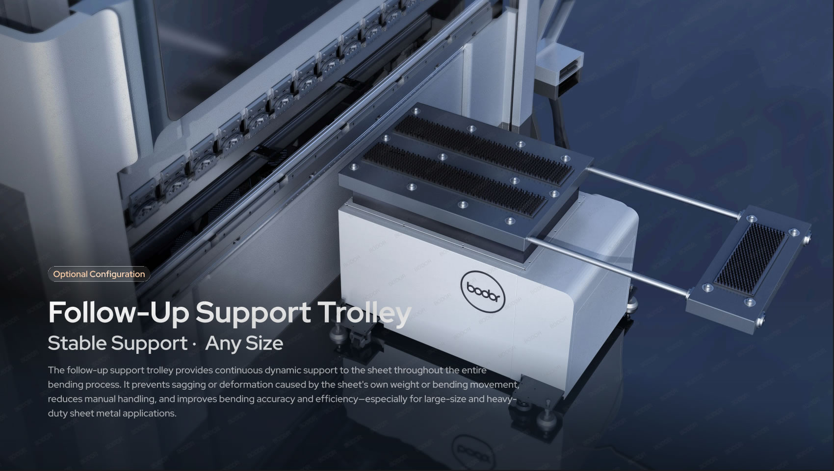 Follow-up support trolley