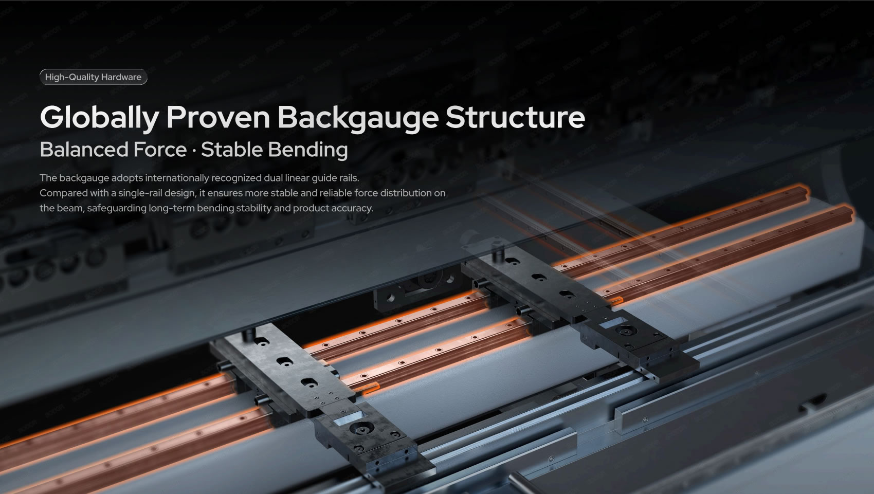 Globally proven backgauge